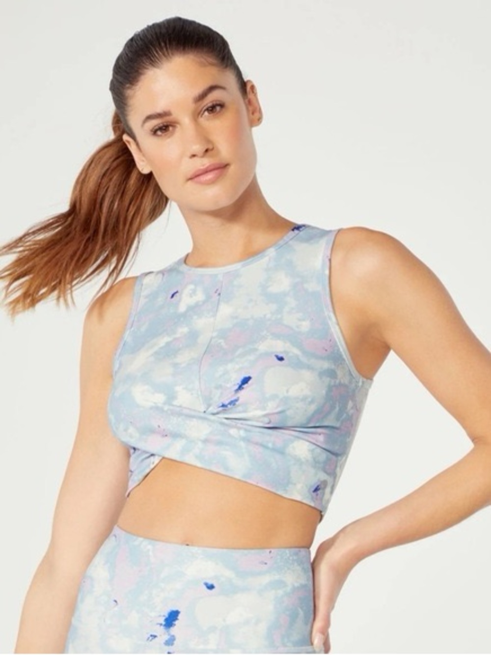 NWT Wildfox Sweat Melange Pastel Crop Top/ Sports Bra